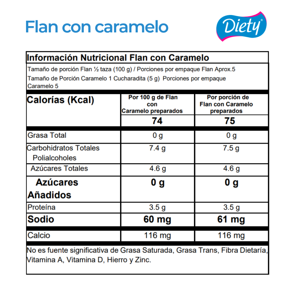 Flan con Caramelo Diety Caja x 11 g._2