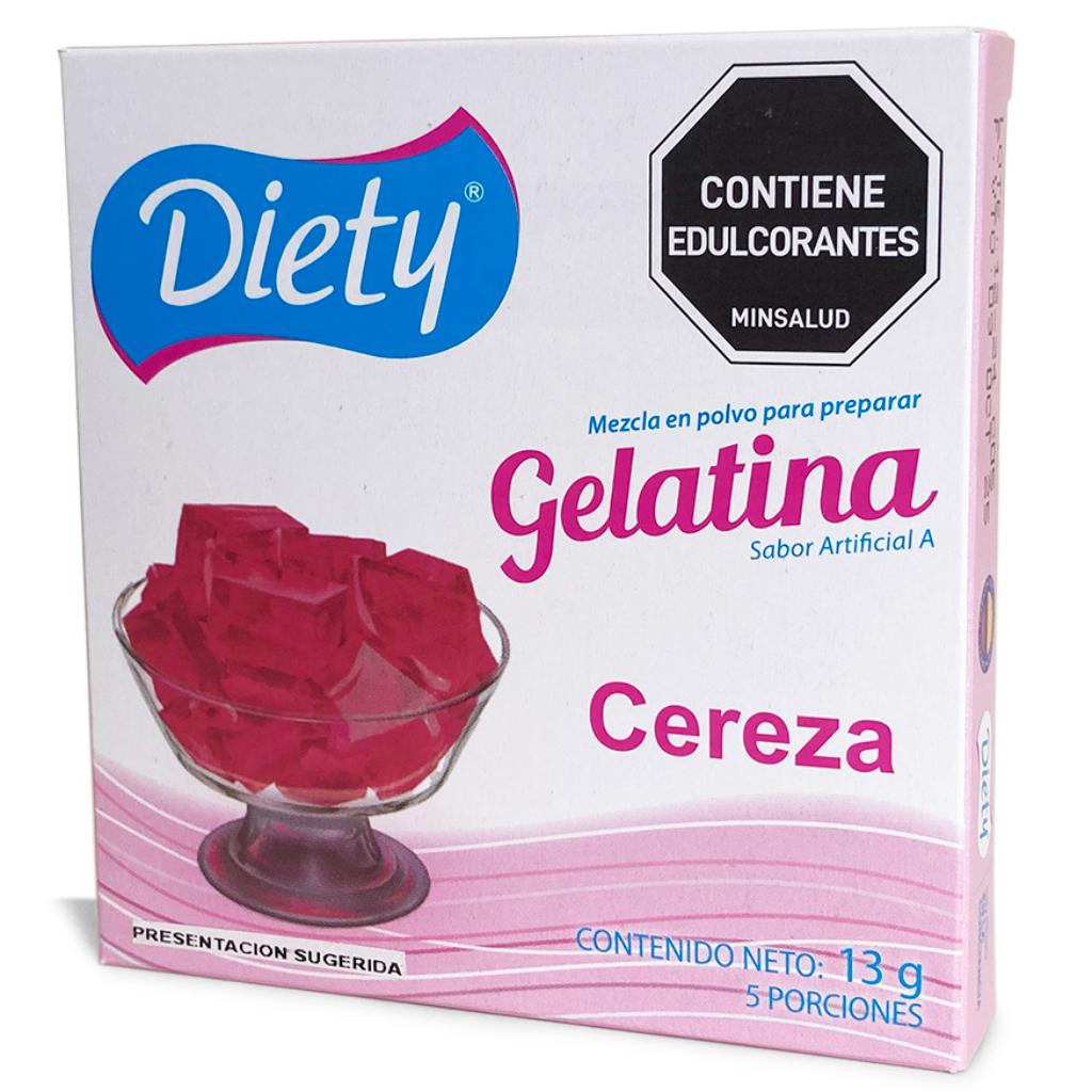 Gelatina Diety Cereza Caja x 13 g._1