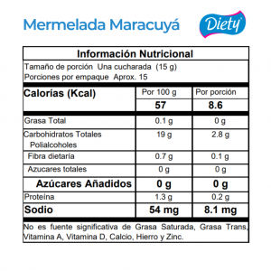 Mermelada Diety Maracuyá x 230 g._2