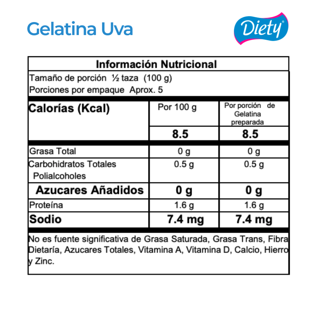 Gelatina Diety Uva Caja x 13 g._2