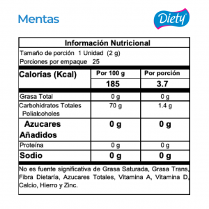 Dúo de Mentas Diety Bolsa zipper x 50 g._2