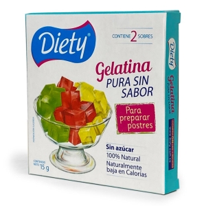 Gelatina Diety Sin Sabor Caja x 15 g._1