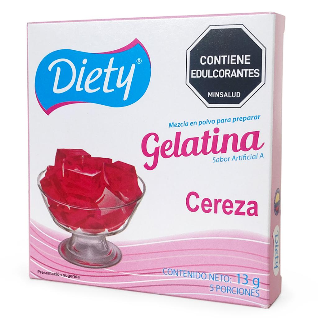 Gelatina Diety Cereza Caja x 13 g._1