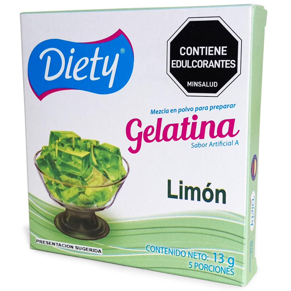 Gelatina Diety Limón Caja x 13 g._1