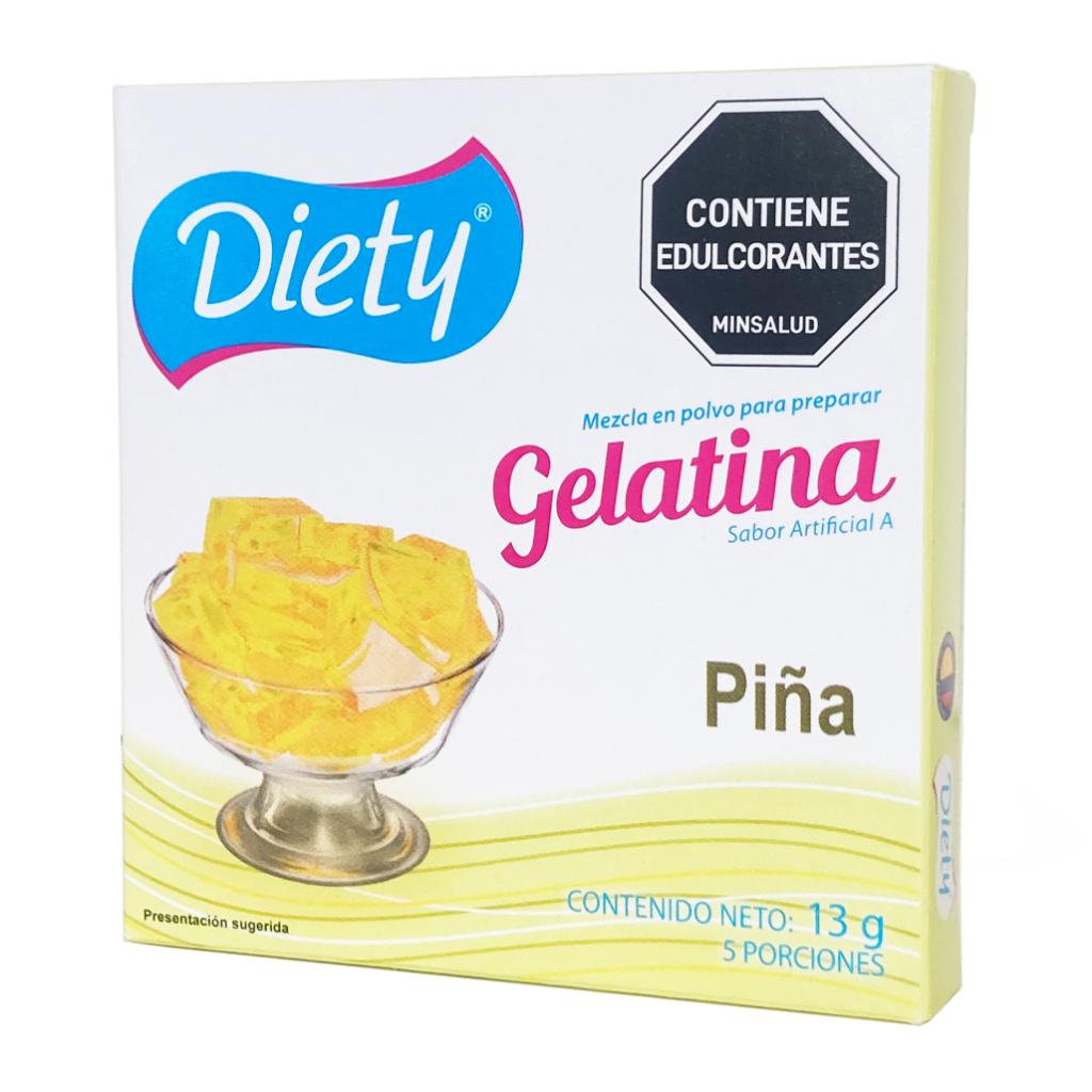 Gelatina Diety Piña Caja x 13 g._1