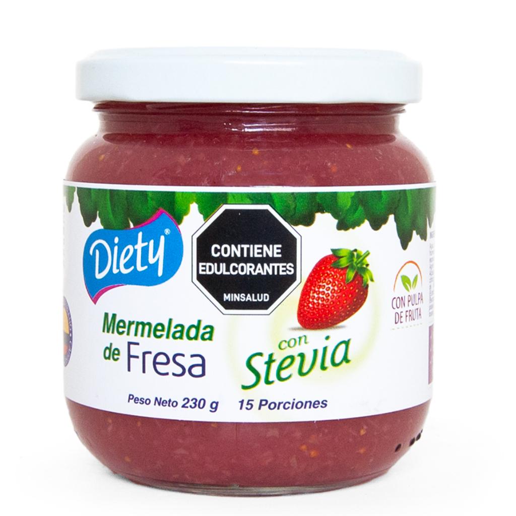 Mermelada Diety stevia Fresa Frasco x 230 g._1