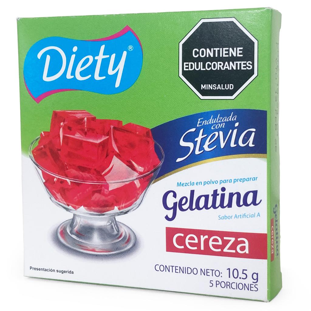 Gelatina Diety Stevia Cereza Caja x 10.5 g._1
