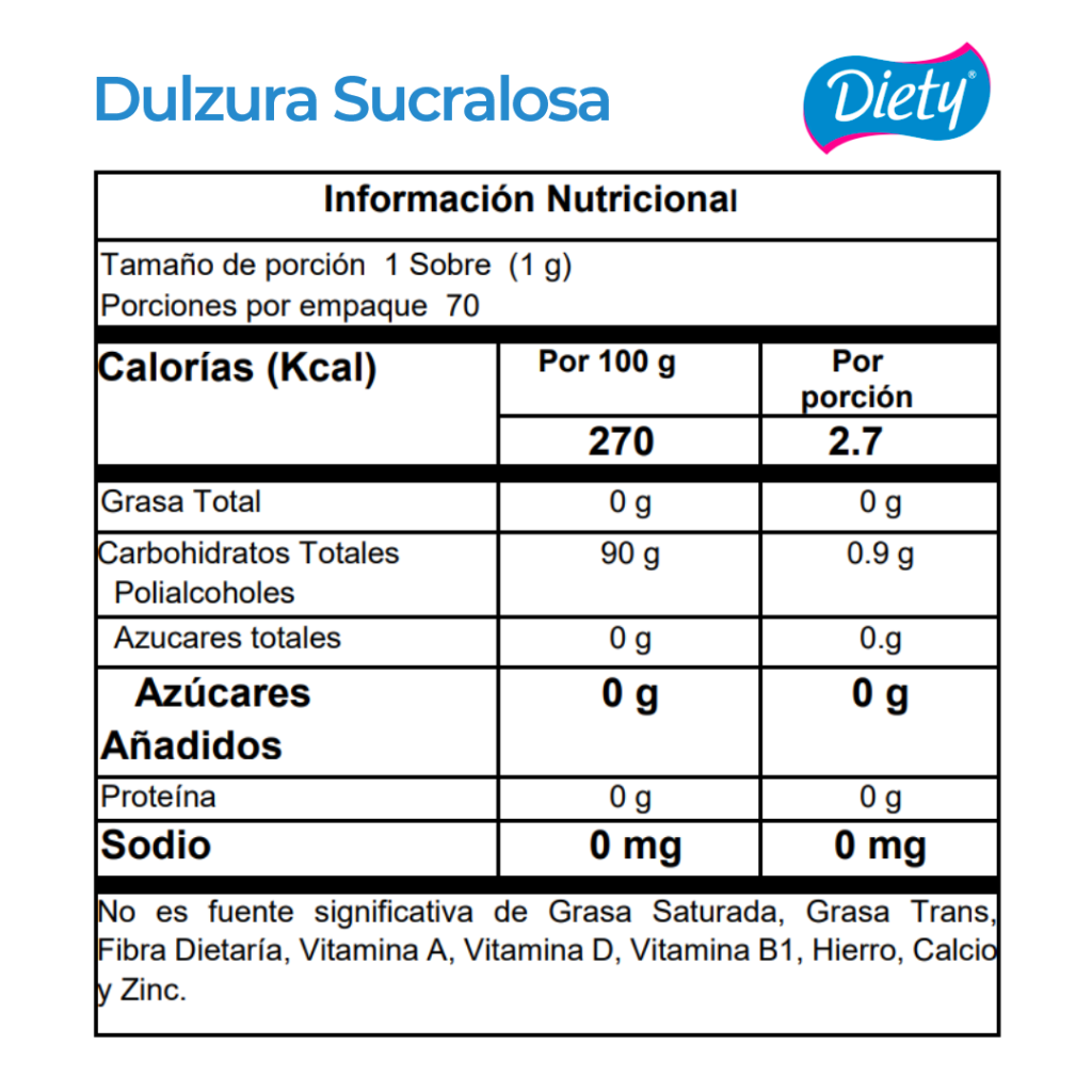 Endulzante Sucralosa Caja x 70 sobres_2