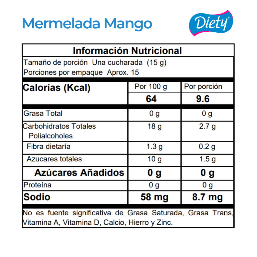 Mermelada Diety Mango x 230 g._2